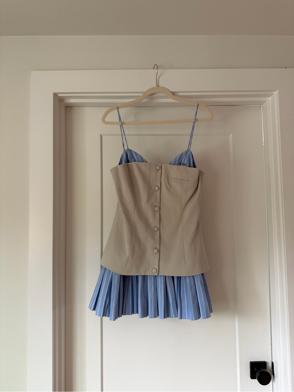 Zara Beige Blue dress